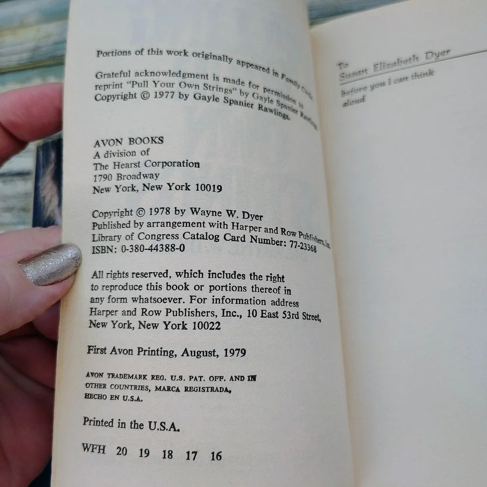 Vintage Book dr wayne